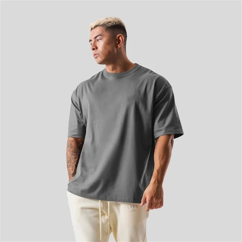 Camiseta Masculina Oversized Premium Lisa